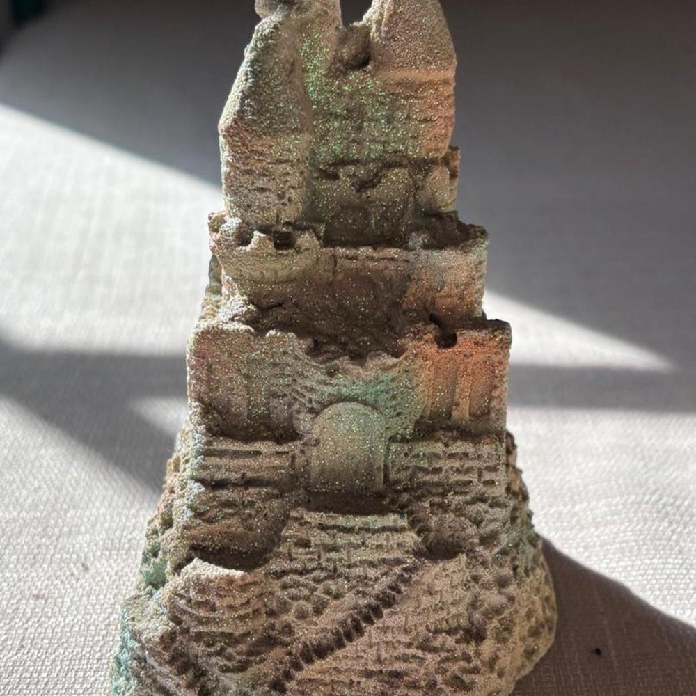 Vintage Sand Art of Fort Lauderdale Glued Sand Castle Figurine Vintage